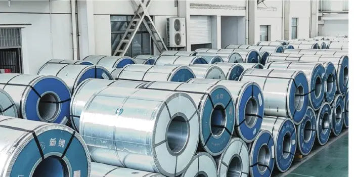 Classified electrical-steel coil storage at Shuaijin
