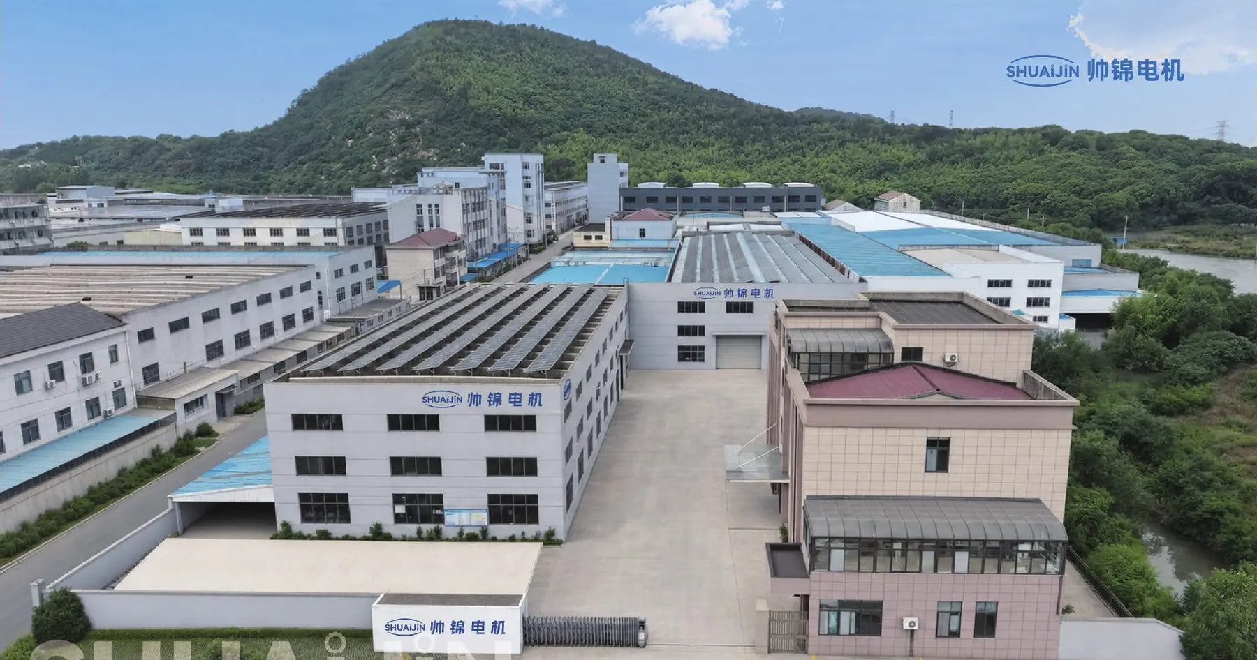 Aerial view of the Shuaijin manufacturing base